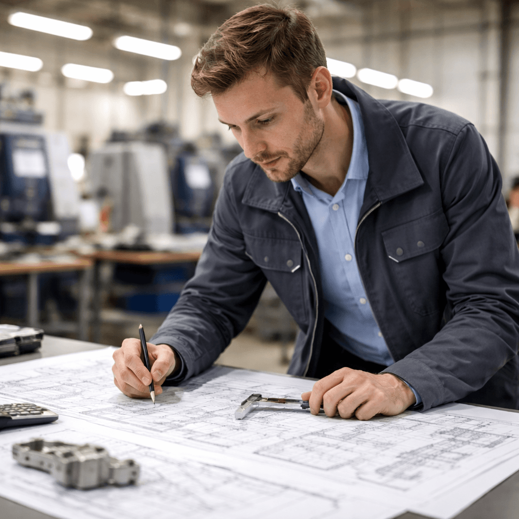 Иллюстрация: Инженер-конструктор пром. производства