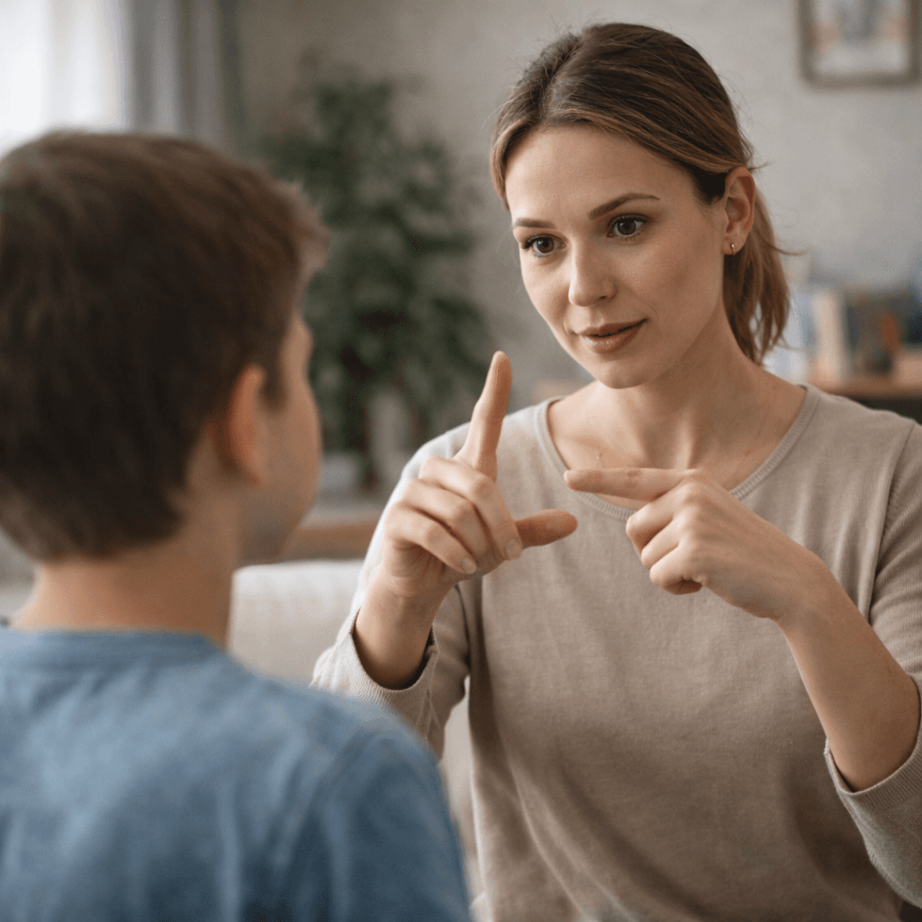 Иллюстрация: Сурдопедагогика (сурдопереводчик)