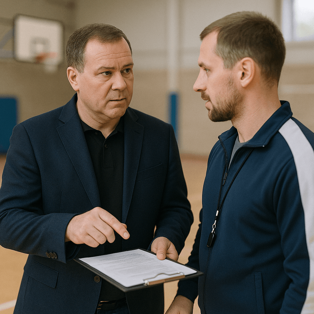 Иллюстрация: Руководитель организации в области физкультуры и спорта