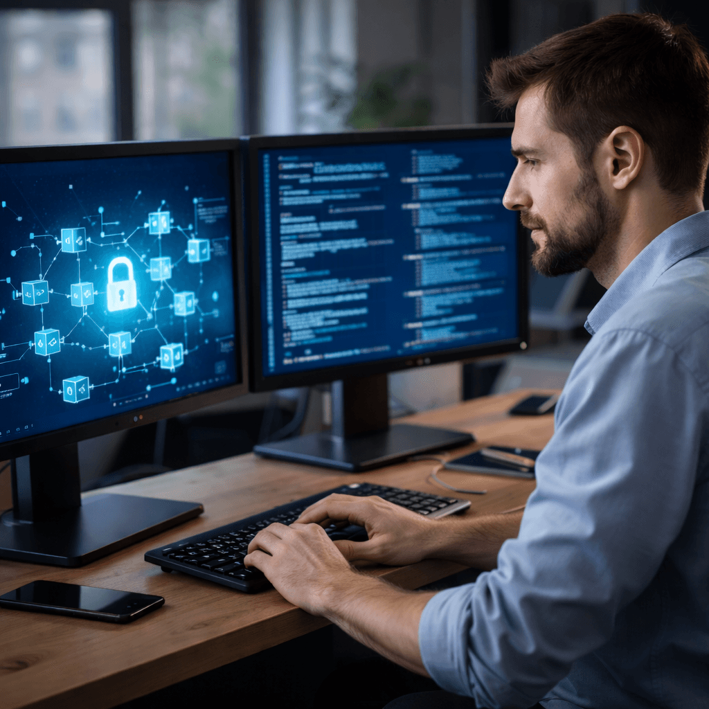 Иллюстрация: Технология блокчейн в цифровой экономике