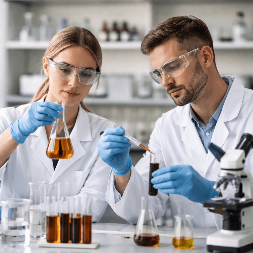 Иллюстрация: Специалист по контролю качества нефти и нефтепродуктов