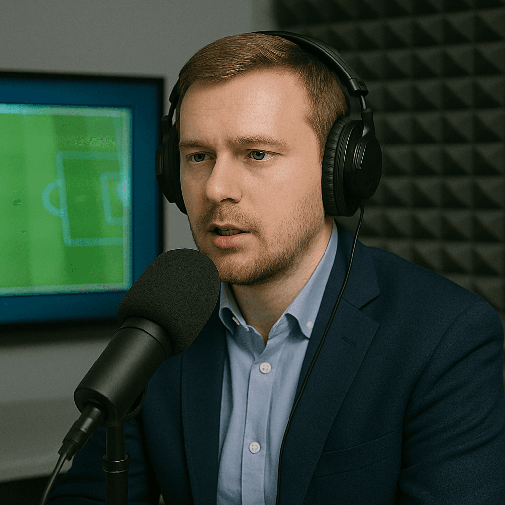 Иллюстрация: Спортивный комментатор