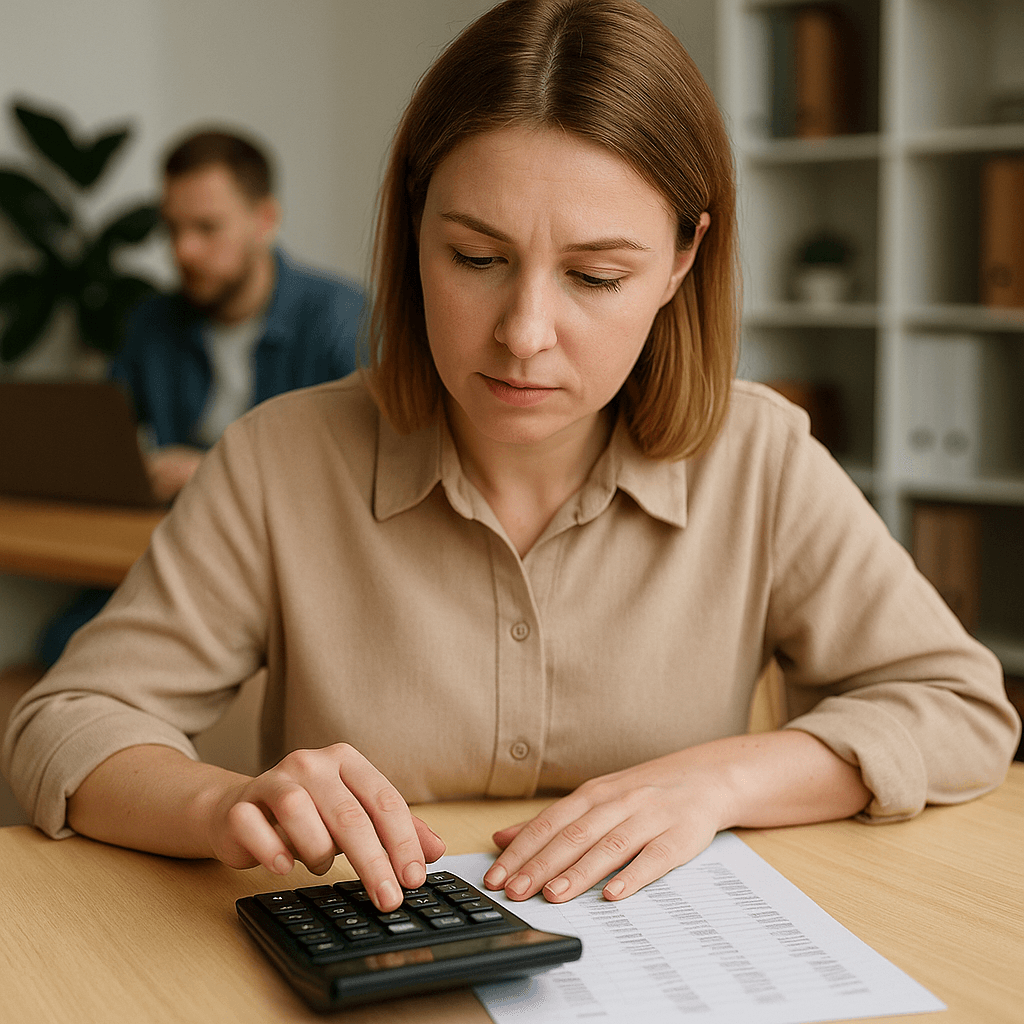 Иллюстрация: Бухгалтер-калькулятор